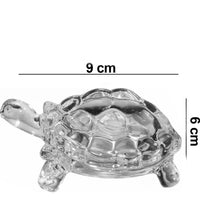 Elegant crystal glass tortoise for home and office