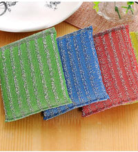 Pack of 12 scratch-proof kitchen scrub pads, effective for cleaning without scratching.