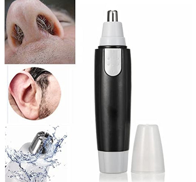 Battery-operated ear and nose trimmer