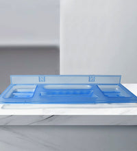 Elegant 4-in-1 glass soap dish, perfect for bathrooms