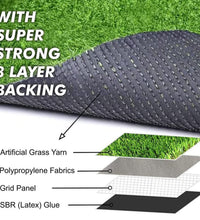 Soft and durable plastic grass carpet, 58x38cm size