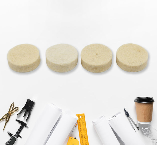 5 Pcs Wool Felt Polishing Pad