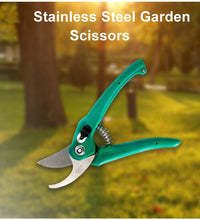 Garden scissors for pruning flowers, leaves, and branches