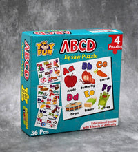 Educational jigsaw puzzles, ABC theme, for kids