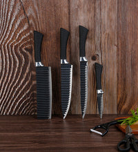 Complete knife set with chef's knife and peeler