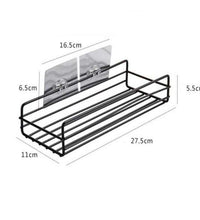 Wall-mounted metal shelf for home use