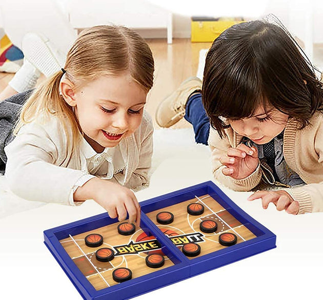 Fast Sling Basketball Puck Game Paced Table Desktop Battle Ice Hockey Game for Adults and Kids Parent-Child Winner Board Games Interactive Toy, Desktop Table Game