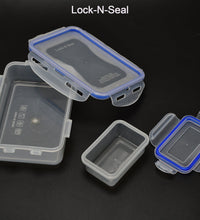 Food storage lunch box with 4 side locks and small container