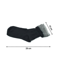 Skin-friendly socks with thick cushioning for support