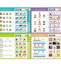 Colorful learning book with musical features for kids