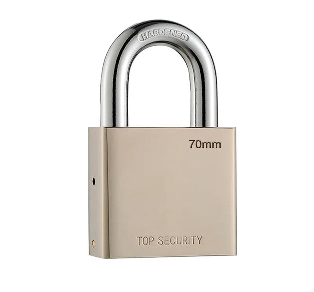 Heavy steel padlock with 4 keys