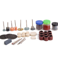 Accessory kit for rotary tools, includes mini drill bits for precision.