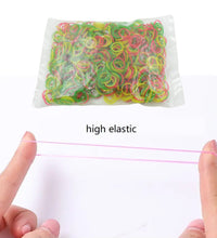 Elastic bands in vibrant colors for office, home, and kitchen use