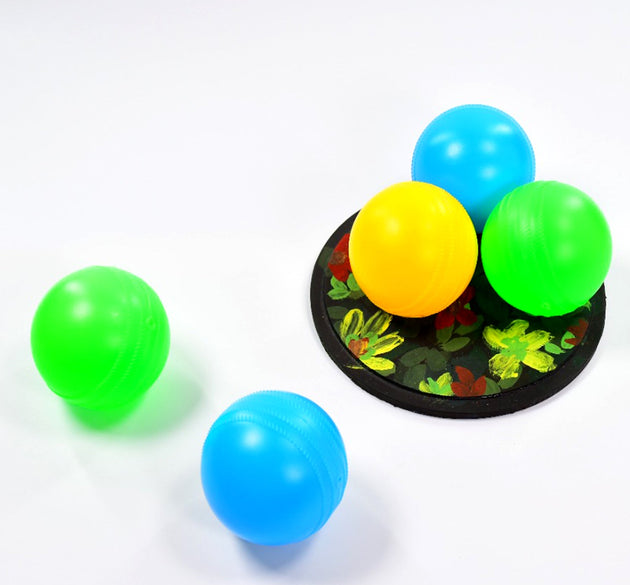 Multicolour balls for kids' play pits, safe and soft.