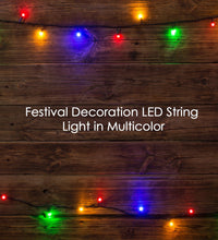 LED string lights arranged for Diwali and wedding decorations, creating a colorful ambiance.