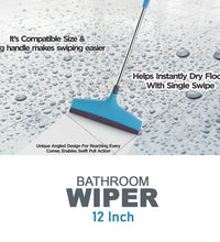 Plastic floor wiper, telescopic handle, detailed view