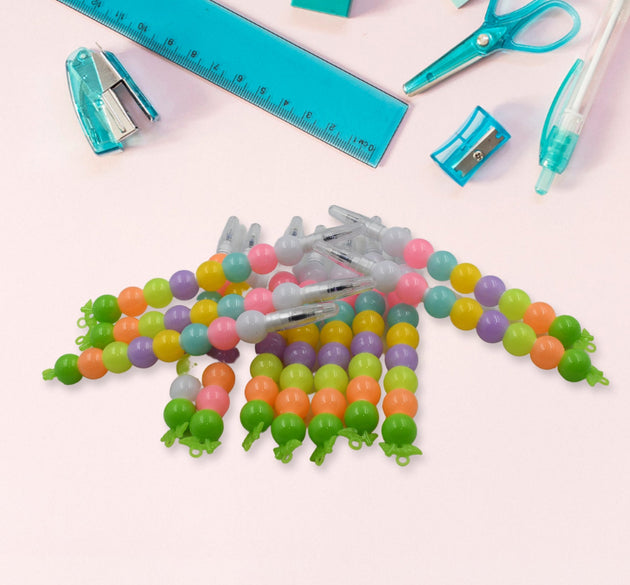 Colorful pearl gel pens set for kids