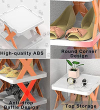 Portable shoe rack, lightweight and adjustable