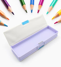 Utility pencil case with two compartments for kids