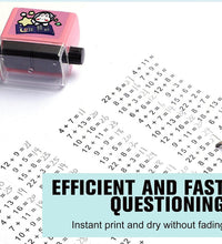 Teaching stamp with addition and subtraction options.