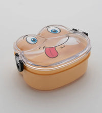 Double Layer Lunch Box in Froggy Shape with Included Spoon