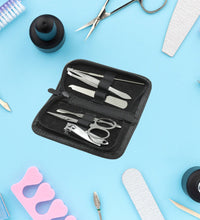 6-piece nail clipper set with travel case