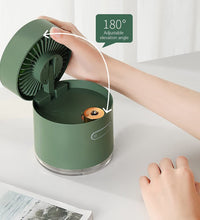 Rotating spray fan