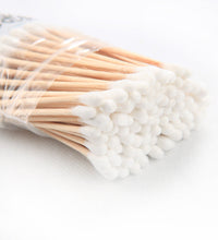 Wooden handle cotton swabs for cleaning