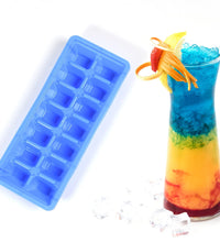 Flexible ice cube trays for easy removal from the freezer.