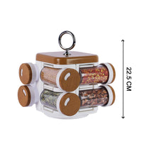 Ganesh Storewell spice rack, 8-piece plastic set.