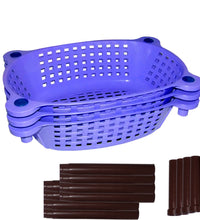 Plastic organizer racks for household storage