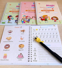 4-piece magic copybook set for kids and adults