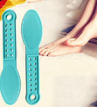 Plastic foot scrubber for pedicure.