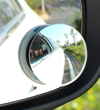 Wide angle convex rear view mirror, pack of 2