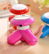 USB-powered body massager for home and travel use.