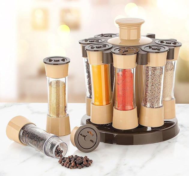 360 Revolving Spice Rack for Kitchen and Dining Table