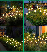 Upgraded solar garden lights with firefly effect