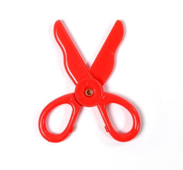 Child-safe plastic scissors set