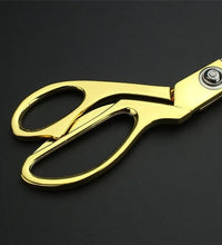 Golden scissors detail