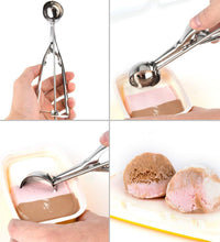 Ice cream scooper with trigger