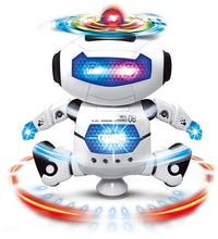 Dancing robot with 3D lights and music.