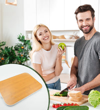 Large wooden chopping board for kitchen use