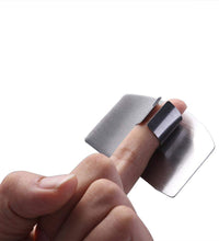 Finger guard for cutting protection, made of stainless steel.