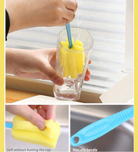 Kitchen sponge head cleaning tool for easy maintenance