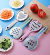 Heart grater set for kitchen use