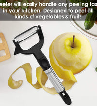 Side view of 2-in-1 peeler