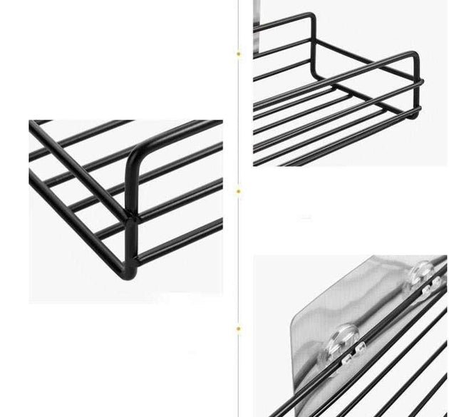 Metal wall mount shelf for bathroom and kitchen