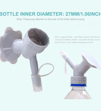 Dual head watering nozzle for bottles