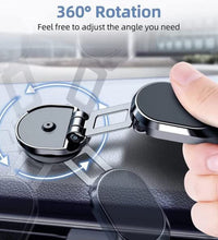 Adjustable magnetic phone holder for cars.