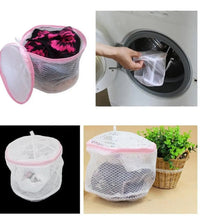 Ideal laundry bag for socks and underwear, round design